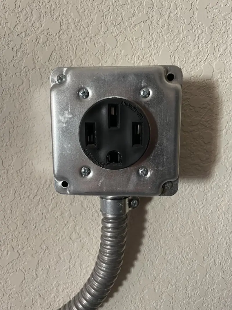 NEMA 14-50 outlet installed for Electrical Panel Upgrade in Apple Valley