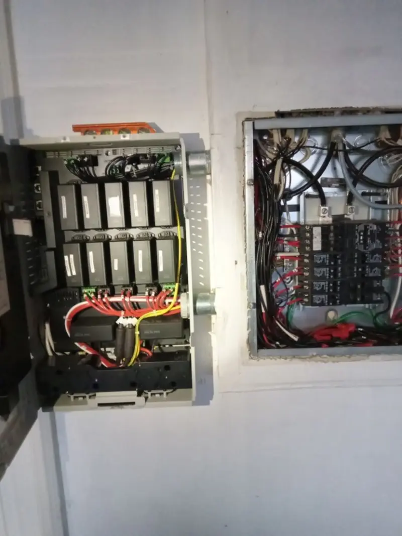 Electrical panel upgrade completed for Security Camera Wiring in Apple Valley